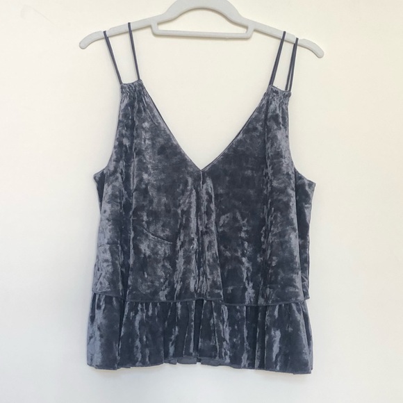 LIKE NEW Aerie Crushed Velvet Top - Picture 2 of 5